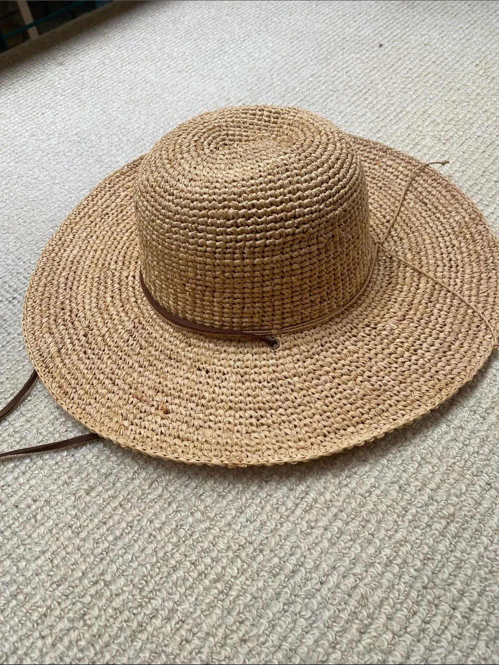 SCALA COLLEZIONE Handcrafted Sun Hat Tan O/S